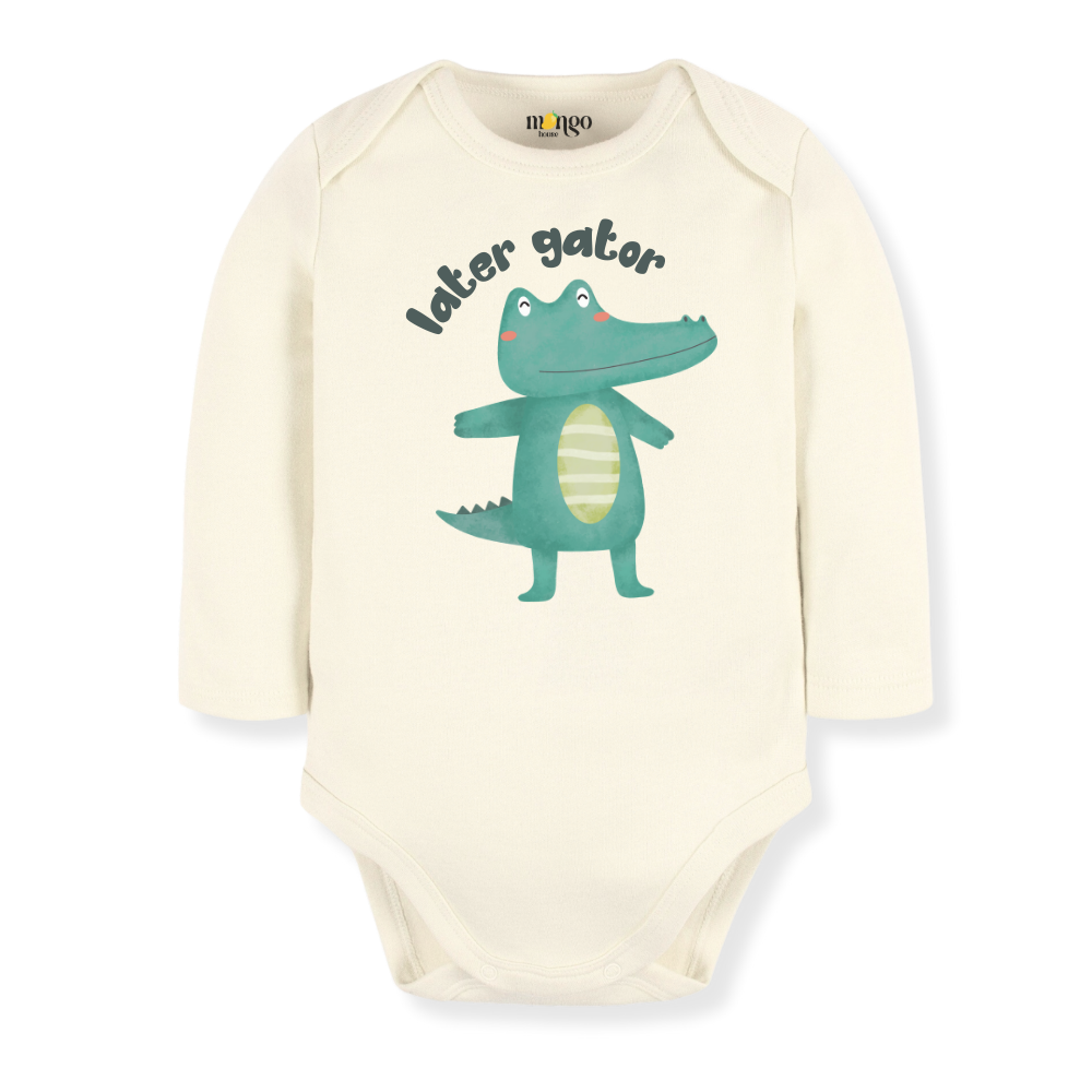 Later Gator Baby Bodysuit, Kids & Toddler T-Shirt – Funny Alligator Animals Baby Clothes for Boys Girls