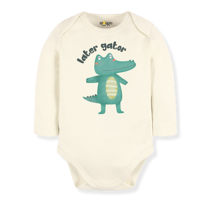 Later Gator Baby Bodysuit, Kids & Toddler T-Shirt – Funny Alligator Animals Baby Clothes for Boys Girls