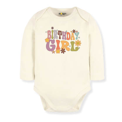 Cute Birthday Girl Tshirt Birthday Outfit for Baby, Kids Tee, Retro Birthday Shirt