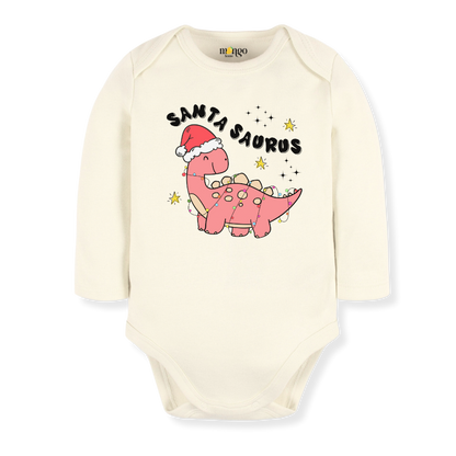 Santa Saurus Christmas Baby Bodysuit Toddler & Kids T-Shirt, Christmas Outfit for Girls Baby Clothes