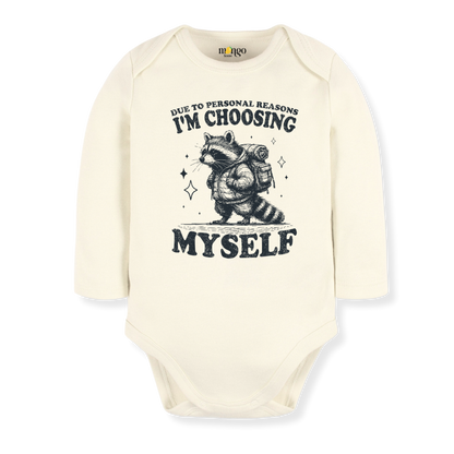 Funny Racoon Baby Bodysuit Self Care Tshirt for Kids Toddler Tee