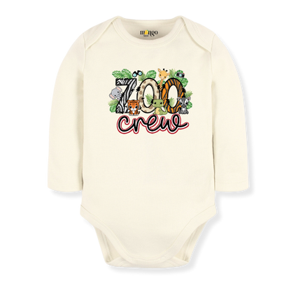 Zoo Crew Baby Bodysuit – Safari Animals Kids T-Shirt Toddler Tee, Fun Wild Animal Apparel for Little Explorers