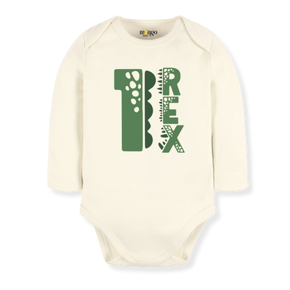 One Rex Brithday Baby Bodysuit Tshirt for Kids, 2nd Birthday Outfit for Boys Shirt, Dinosaur Tshirt T-Rex