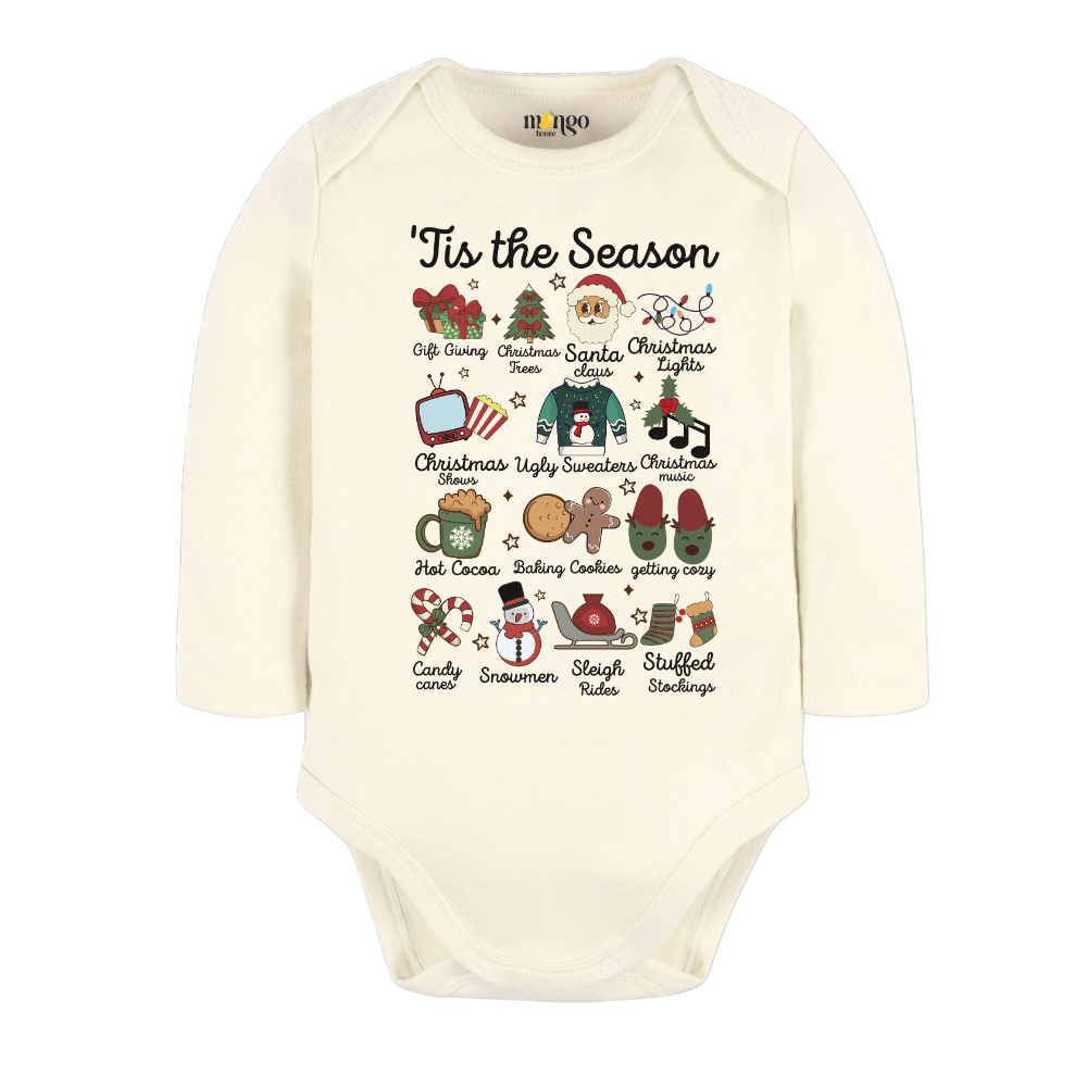 Tis The Season Tshirt Christmas Baby Bodysuit, Kids & Toddler T-Shirt – Christmas Outfit