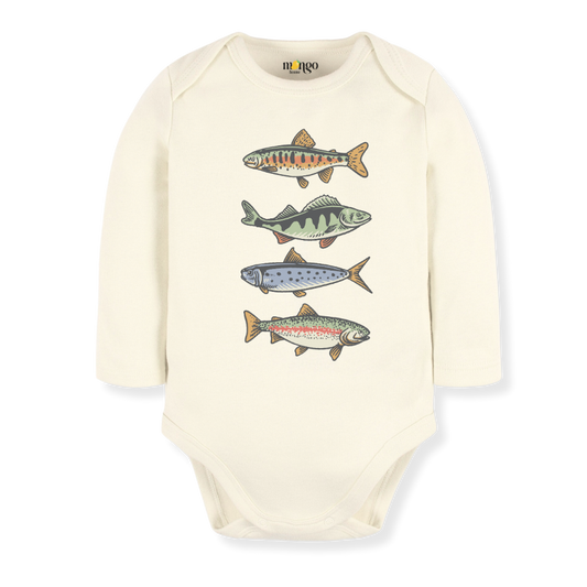 baby onesie onsie clothes girl boy funny newborn gifts outfit toddler infant jersey apparel daddy shirt baby shower kids unisex bodysuit little cute cool clothing mommy cotton newborn Trouts Fish Oceaan Fishing 