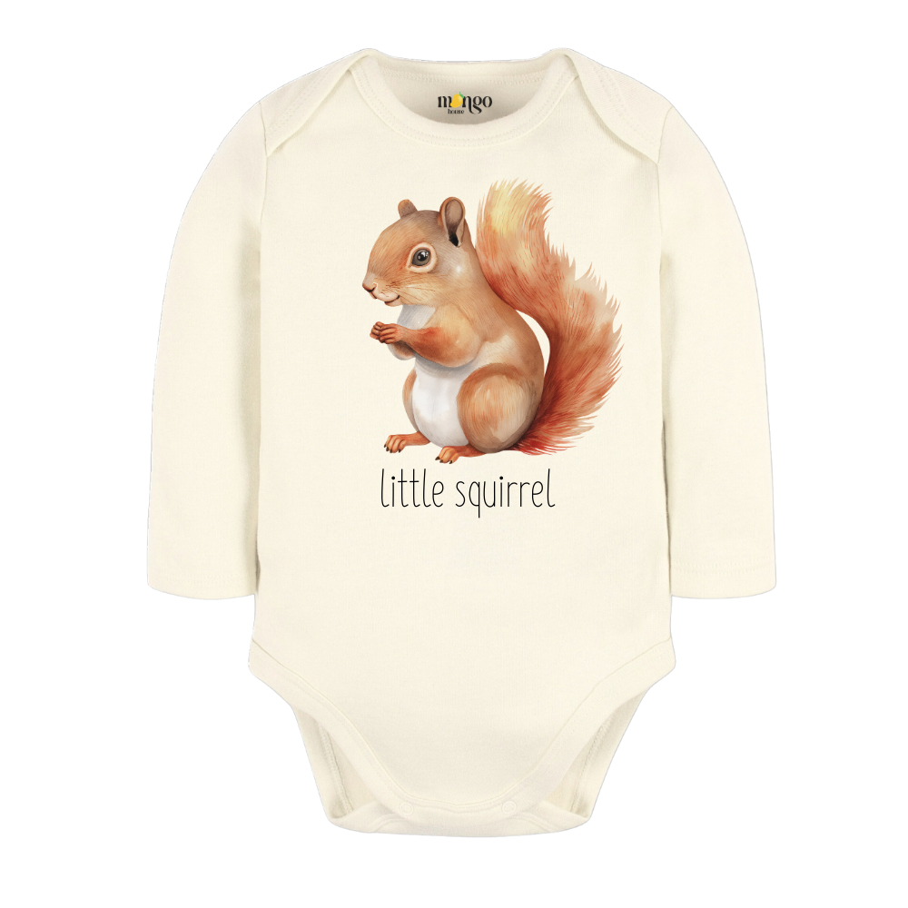 Little Squirrel Baby Bodysuit, Kids & Toddler T-Shirt – Cute Squirrel Animals Baby Clothes for Boys Girls