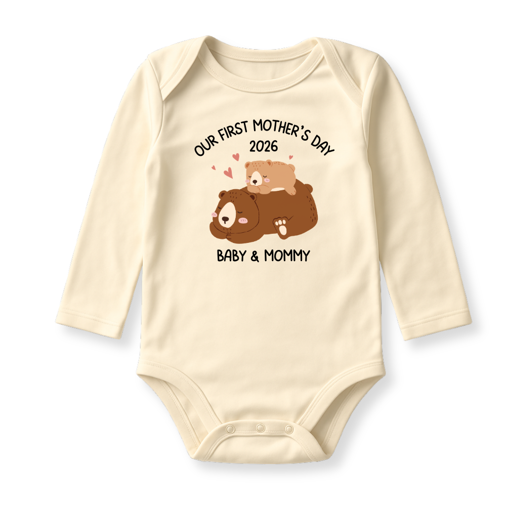 Our First Mother's Day Baby Bodysuit - 2026 Baby & Mommy Outfit