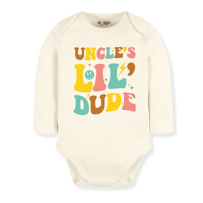 Uncle's Lil Dude Baby Bodysuit Toddler & Kids T-Shirt, Gift for Nephew Tshirt Cute Boys Clothes
