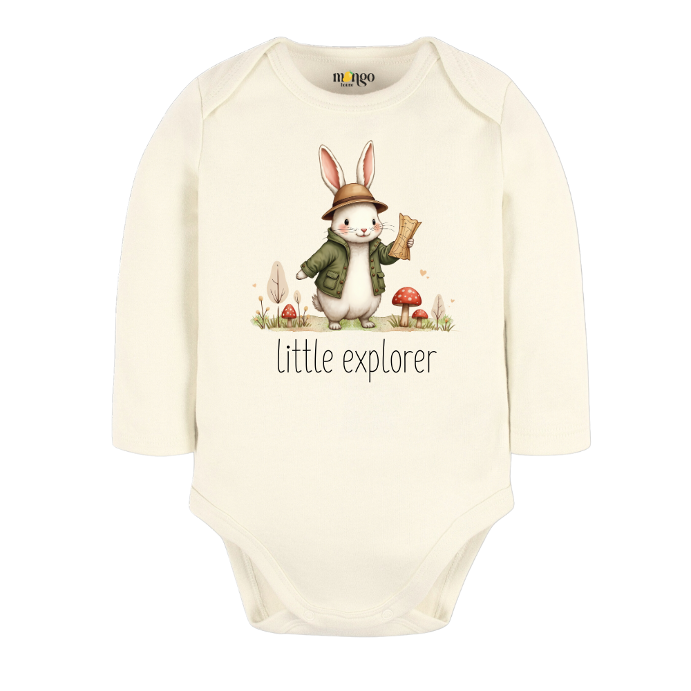 Little Explorer Baby Bodysuit, Kids & Toddler T-Shirt – Cute Rabbit Bunny Baby Clothes for Boys Girls