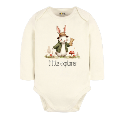 Little Explorer Baby Bodysuit, Kids & Toddler T-Shirt – Cute Rabbit Bunny Baby Clothes for Boys Girls
