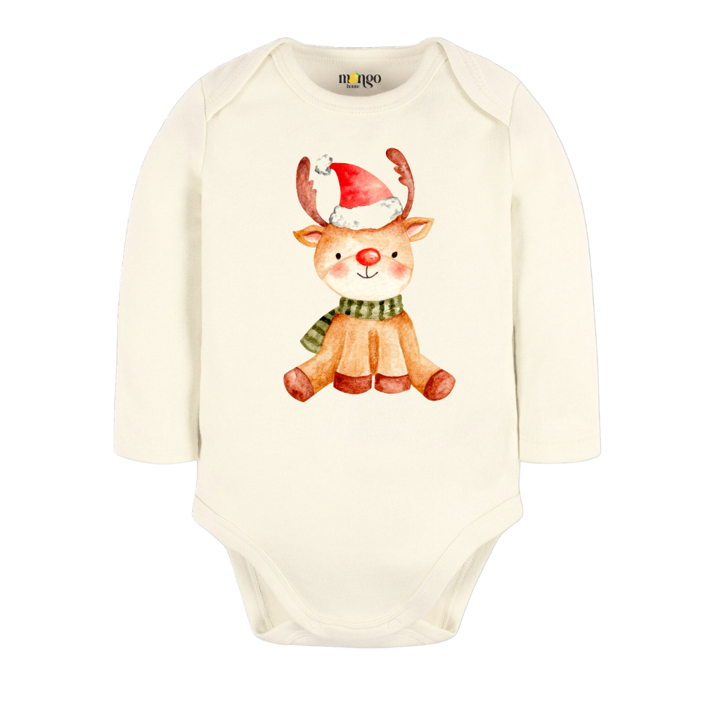 Cute Reindeer Christmas Baby Bodysuit, Kids & Toddler T-Shirt – Cute Christmas Outfit