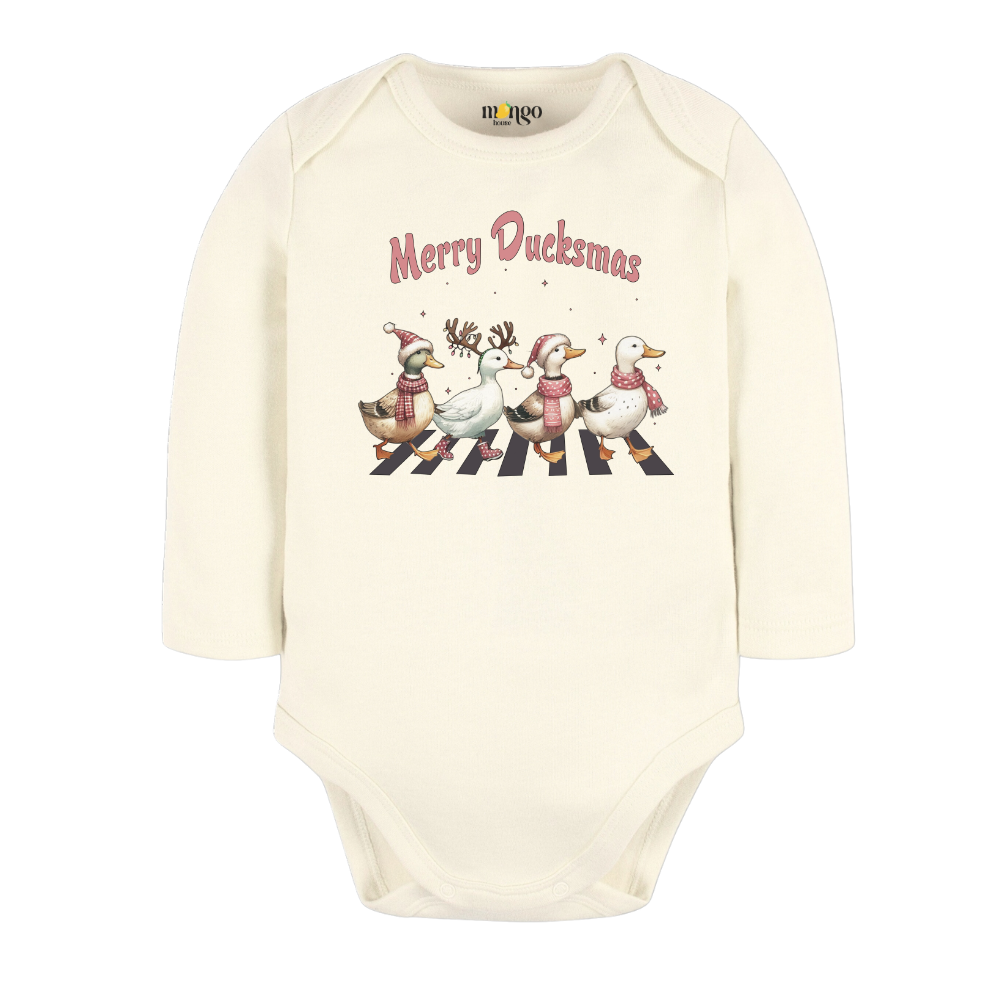 Ducksmas Funny Merry Christmas Baby Bodysuit, Kids & Toddler T-Shirt – Funny Christmas Outfit
