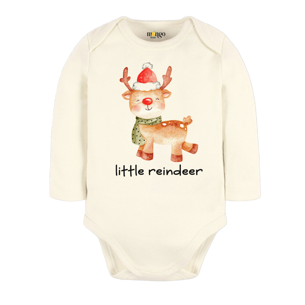 Little Reindeer Christmas Baby Bodysuit, Kids & Toddler T-Shirt – Cute Christmas Outfit