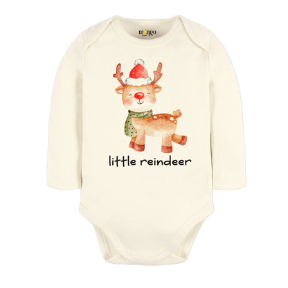 Little Reindeer Christmas Baby Bodysuit, Kids & Toddler T-Shirt – Cute Christmas Outfit