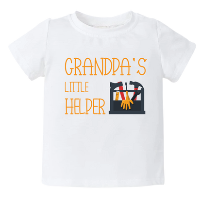 Kids Tshirt Baby Onesie® Grandpa's Little Helper Baby Bodysuit Newborn Outfit Baby Shower