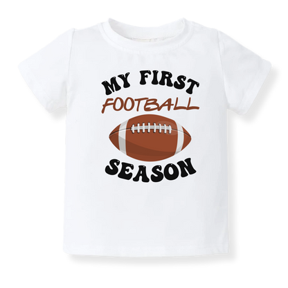 My First Football Season Baby Bodysuit, Kids & Toddler T-Shirt – Sport Baby Gift for Football Fans
