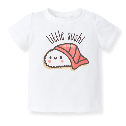 Little Sushi Baby Bodysuit, Kids & Toddler T-Shirt – Cute Sushi Outfit Foodie Shirt for Boys Girls