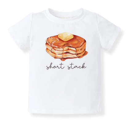 Short Stack Baby Bodysuit, Kids & Toddler T-Shirt – Cute Pancakes Baby Clothes for Boys Girls