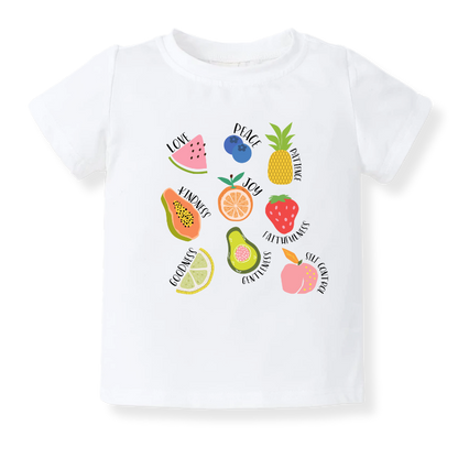 Fruits of the Spirits Tropical Fruits Baby Bodysuit – Inspirational Kids Tshirt