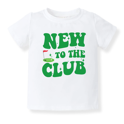 New to the club Golfing Baby Bodysuit Toddler & Kids T-Shirt, Golf Outfit Golfing Baby Clothes