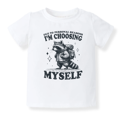 baby onesie onsie clothes girl boy funny newborn gifts outfit toddler infant jersey apparel daddy shirt baby shower kids unisex bodysuit little cute cool clothing mommy cotton newborn Racoon Choosing my self care