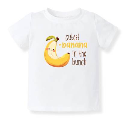 Cutest Banana in the Bunch Baby Bodysuit – Adorable Kids T-shirt & Toddler Tee, Bananas Sweatshirt