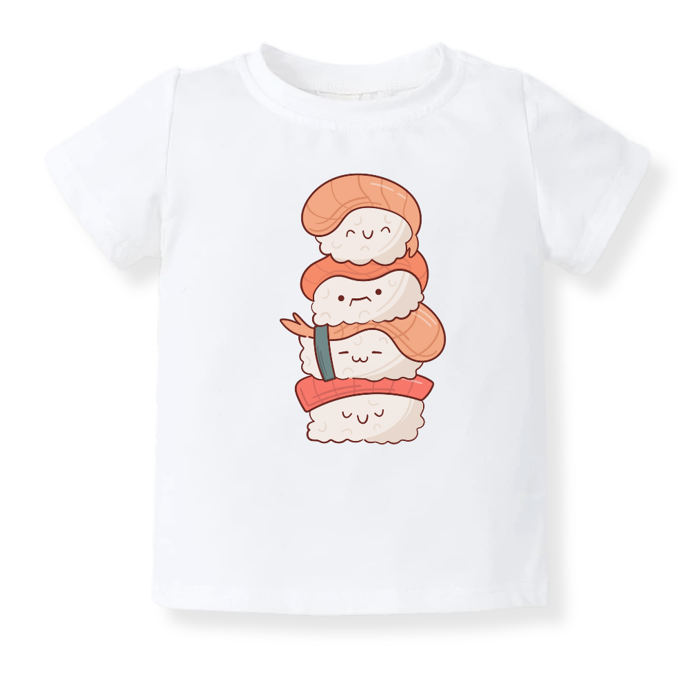 Sushi Baby Bodysuit, Sushi Graphic Tee, Natural Sweatshirt