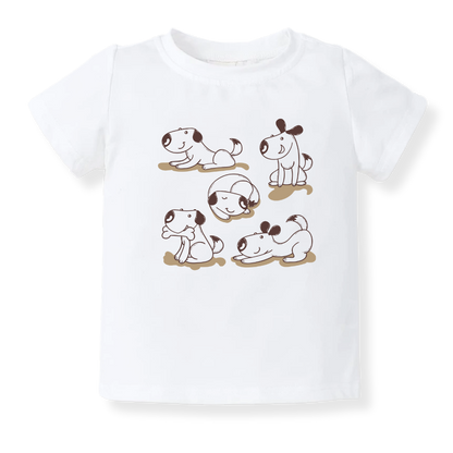 Cute Dogs Baby Bodysuit, Children & Adult T-Shirt – Playful Puppy Outfit