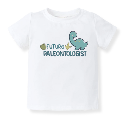 Future Paleontologist Tshirt Baby Bodysuit Toddler & Kids T-Shirt, Dinosaur scientist outfit