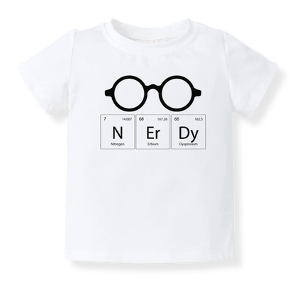 NERDY Periodic Table Funny Science Themed Outfit for Baby Bodysuit, Kids & Toddler Tsshirt