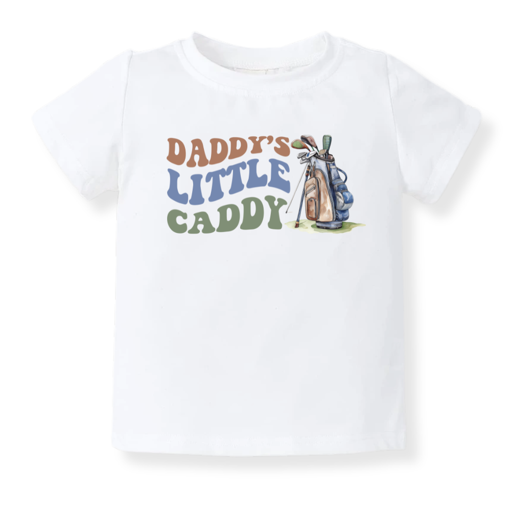 Daddy's Little Caddy Baby Bodysuit Toddler & Kids T-Shirt, Golf Outfit Golfing Baby Clothes