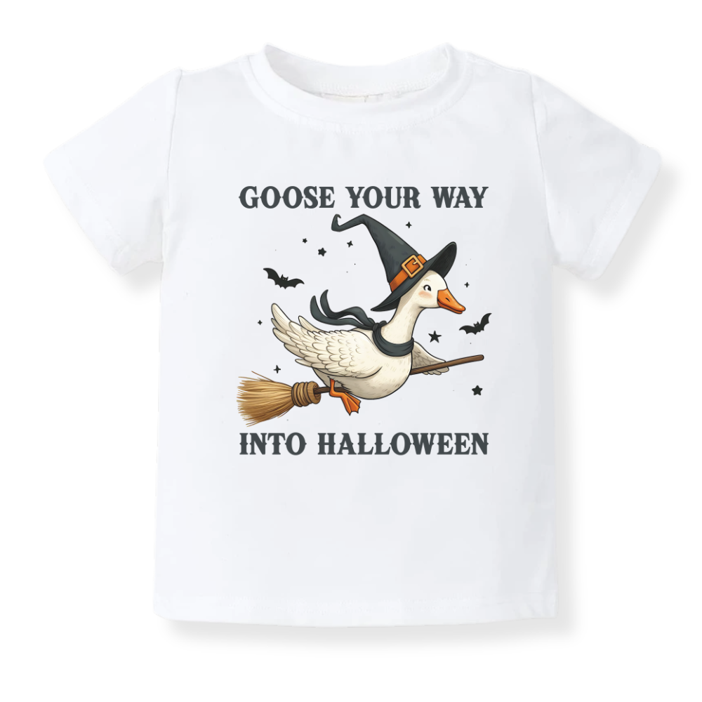 Goose Your Way Into Halloween Baby Bodysuit, Toddler & Kids T-Shirt – Cute Halloween Outfit