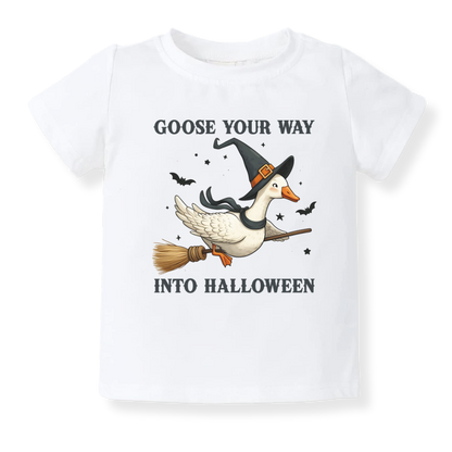 Goose Your Way Into Halloween Baby Bodysuit, Toddler & Kids T-Shirt – Cute Halloween Outfit