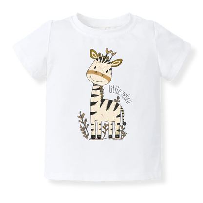Little Zebra Baby Bodysuit, Kids & Toddler T-Shirt – Cute Zebra Animals Baby Clothes for Boys Girls
