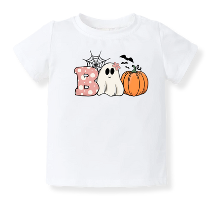 Cute Boo Halloween Baby Bodysuit, Pumpkin Halloween Toddler & Kids T-Shirt