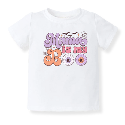 Mama is My Boo Baby Bodysuit, Halloween Toddler & Kids T-Shirt - Cute Halloween Outfit