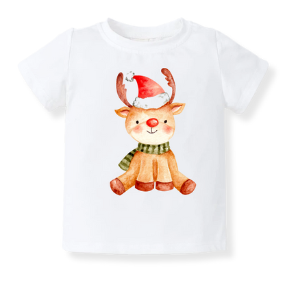 Cute Reindeer Christmas Baby Bodysuit, Kids & Toddler T-Shirt – Cute Christmas Outfit