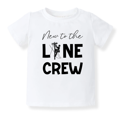 Baby Bodysuit, Kids & Toddler T-Shirt – 'New to the Line Crew' Utility & Lineman-Themed Baby Clothes