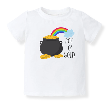 Pot o' gold Rainbow Baby Bodysuit Boho Tshirt for Kids & Toddler Tee, Baby Gift for Newborn Outfit (Copy)