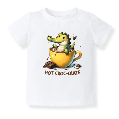 Hot Croco-late Baby Bodysuit – Cute Crocodile Kids T-Shirt & Toddler Tee, Funny Animal-Themed Outfit