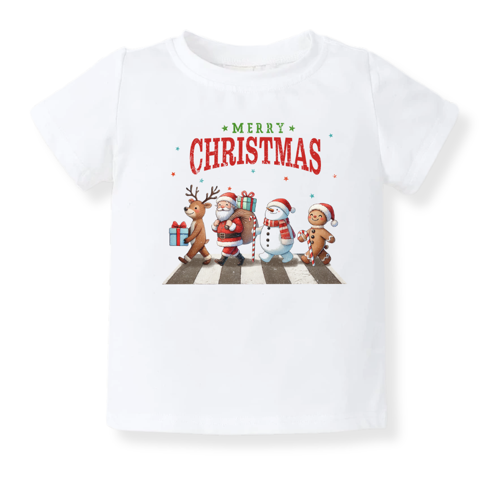 Friends Merry Christmas Baby Bodysuit, Kids & Toddler T-Shirt – Funny Christmas Outfit