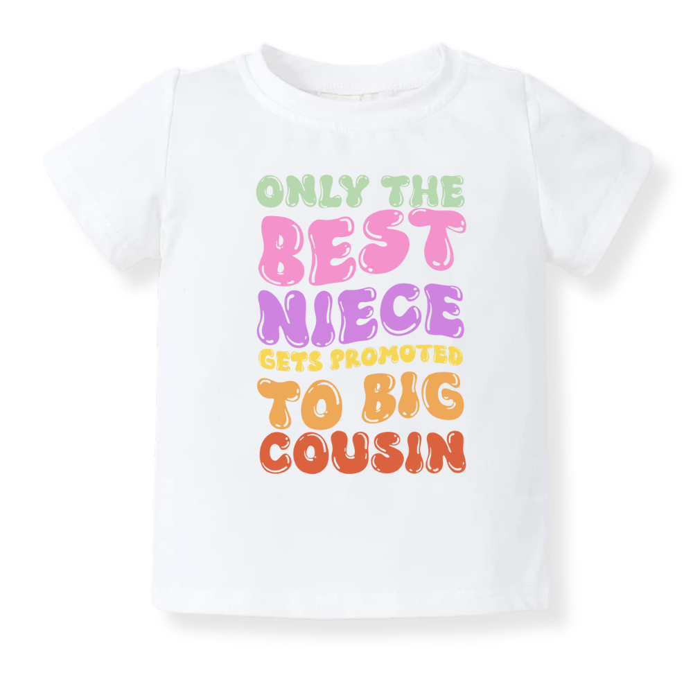Big Cousin Baby Bodysuit Big Cousin Toddler Shirt Big Cousin Kids T-Shirt Cousin Announcement Outfit Niece Announcement Gift Big Cousin Gift for Toddler Baby Shower Gift for Cousin Family Announcement Shirt