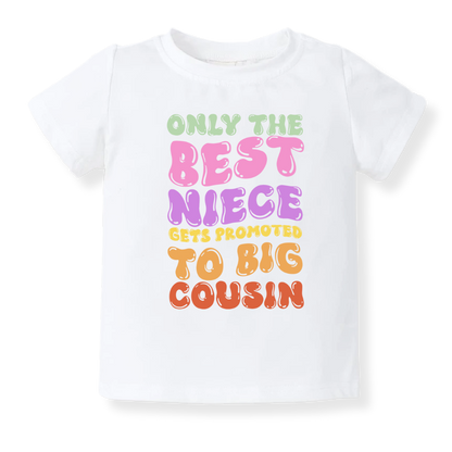 Big Cousin Baby Bodysuit Big Cousin Toddler Shirt Big Cousin Kids T-Shirt Cousin Announcement Outfit Niece Announcement Gift Big Cousin Gift for Toddler Baby Shower Gift for Cousin Family Announcement Shirt