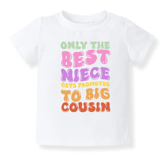 Big Cousin Baby Bodysuit Big Cousin Toddler Shirt Big Cousin Kids T-Shirt Cousin Announcement Outfit Niece Announcement Gift Big Cousin Gift for Toddler Baby Shower Gift for Cousin Family Announcement Shirt