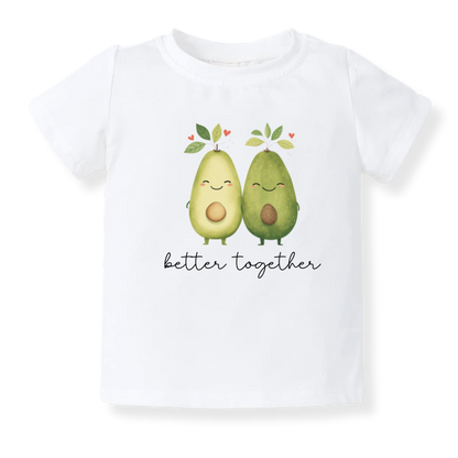 Better Together Avocado Baby Bodysuit – Cute Kids T-Shirt & Toddler Tee, Avocado Outfit