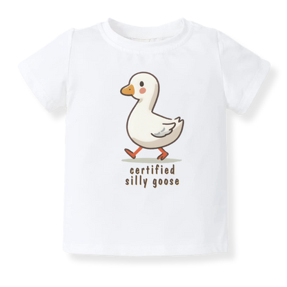 Certified Silly Goose Baby Bodysuit, Kids & Toddler T-Shirt – Funny Goose Outfit