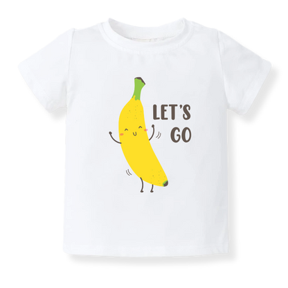Let's Go Banana Baby Bodysuit – Fun Kids T-shirt & Toddler Tee, Bananas Sweatshirt