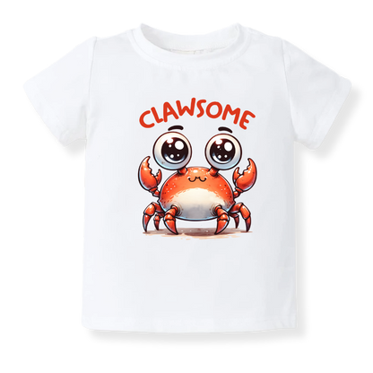 Clawsome Crab Baby Bodysuit – Crab Kids T-Shirt Toddler Tee, Sea Life Baby Clothes