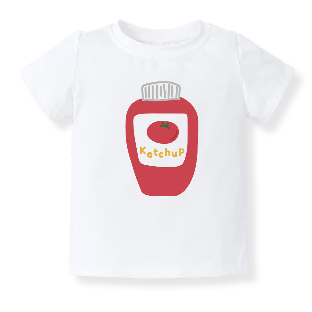 Ketchup Baby Bodysuit - Ketchup Graphic Tee - Family Outfit