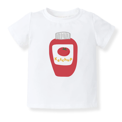 Ketchup Baby Bodysuit - Ketchup Graphic Tee - Family Outfit